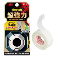 スリーエム(3M) スコッチ 超強力両面テープ プレミアゴールド スーパー多用途 薄手 平滑面用 幅19mm×長さ1.5m 1巻 KPU-19