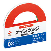 ニチバン 両面テープ ナイスタック 30m長尺巻 幅10mm×30m NWBP-10 1箱（5巻入） ビジネスパック