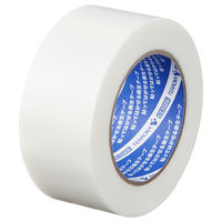 現場のチカラ 貼ってはがせる養生テープ 無包装 半透明 幅50mm×長さ50m 寺岡製作所 1セット（150巻入）  オリジナル