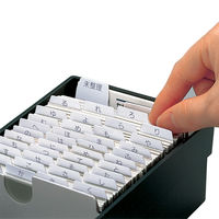 セキセイ　名刺ボックス　クリアーブルー　CB-700