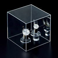 アスクル　アクリル製　キューブ型ディスプレイ　15cm角　1セット（5個：1個×5）　アスクル　 オリジナル