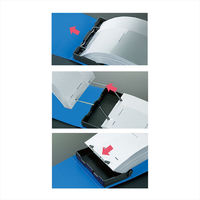 コクヨ　名刺ホルダー（替紙式）　2穴　縦入れ300名用　青　メイ-30B