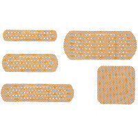 【パッケージリニューアル】リバテープ半透明 11402 1箱（5サイズアソート100枚入） 　リバテープ製薬