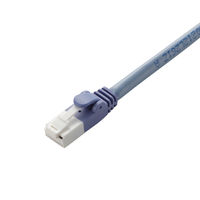 LANケーブル 1m cat6 爪折れ防止 ギガビット より線 スリムコネクタ ブルー LD-GPT/BU1/RS エレコム 1個（直送品）