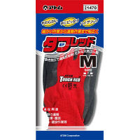 【天然ゴム背抜き手袋】 アトム タフレッド 1470 M 1双