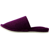 先染め外縫いスリッパ　M　ワイン　1足