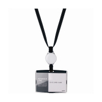 ソニック　吊下げ名札リールハード　ブラック　AL-894-D　（直送品）