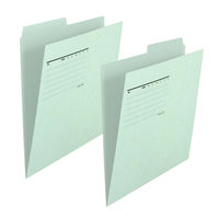 プラス カットフォルダー 2山 A4 青 FL-062IF BL 1パック(10枚入)