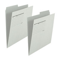 プラス　カットフォルダー　2山　A4　灰　FL-062IF　GY　1パック（10枚入）　（直送品）