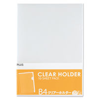 プラス クリアーホルダーB4 FL-212HO 1パック(10枚)（直送品）