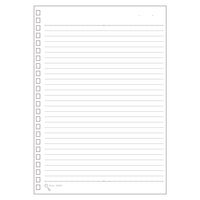 リヒトラブ オープンリングノート・ツイストノート 適合リーフ・B罫・A5 N1650 1組