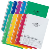 リヒトラブ AQUA DROPs ツイストノート A5 リーフ30枚 N1658-3赤 1冊