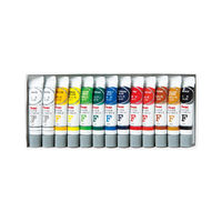 ぺんてる エフ水彩ラミネートチューブ12色白2本入 WFRL-12 1セット