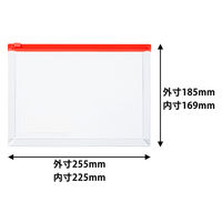 リヒトラブ　クリヤーケース　F-72SM　A5S　赤　F-72SMアカ