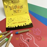 長門屋商店 いろいろがようしクレヨンカラーA4 10色アソート ナ-CR902 1パック(20枚入)