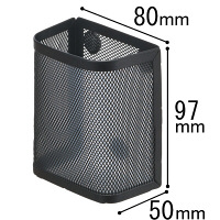 リヒトラブ(LIHIT LAB.) マグネットポケット ペンスタンド 黒（ブラック） A7390-24