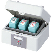 シャチハタ スチール印箱 豆型 IBS-00