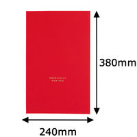 梨地バッグ　M　レッド　1袋（50枚入）　ヘッズ