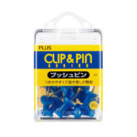 プラス　プッシュピン　ブルー　CP-104P　1箱（20本入）　（直送品）