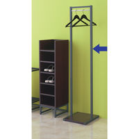 アスクル おもてなしスタイル コートハンガー ダークブラウン 幅350×奥行400×高さ1634mm 1台  オリジナル