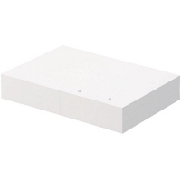 小林クリエイト 領収証用紙 A5ミシン目入り 2穴 白色 無地 1箱（500枚入）