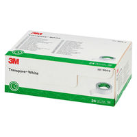 スリーエム 3M トランスポア ホワイト サージカルテープ（医療用テープ） 12.5mm×9.1m 1534-0 24巻入