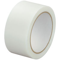 【床養生におすすめ】 現場のチカラ 貼ってはがせる養生テープ 弱粘着 半透明 幅50mm×長さ25m 寺岡製作所 1巻  オリジナル