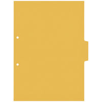 カラーインデックス単色　A4タテ　2穴　黄　3山目　10枚　アスクル  オリジナル