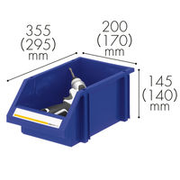 【パーツボックス】　現場のチカラ　組み合わせ収納ボックス　ブルー　Ｌ オリジナル