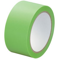 【床養生におすすめ】 現場のチカラ 貼ってはがせる養生テープ 弱粘着 若葉色 幅50mm×長さ25m 寺岡製作所 1セット（90巻入）  オリジナル