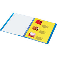 コクヨ　クリヤーブック　カラータグ　A4タテ　20ポケット　ブルー　青　30冊　クリアファイル　固定式　CTラ‐20B