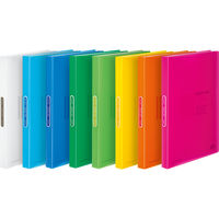 コクヨ クリヤーブック カラータグ A4タテ 40ポケット オレンジ 30冊 クリアファイル 固定式 CTラ‐40YR