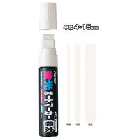 レイメイ藤井　蛍光ボードマーカー　極太　白　LBM35　1セット（3本入）