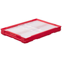 【折りたたみコンテナ】 アスクル 「現場のチカラ」 ペタンコO-50B ピンク 1セット（100個：5個入×20箱）  オリジナル