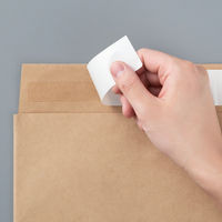 「現場のチカラ」 スーパーバッグ 宅配袋（紙製） 茶 大サイズ 封かんシール付 1セット（600枚：200枚入×3）  オリジナル