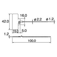 HellermannTyton(ヘラマンタイトン) ケーブルタイ リピート 屋内用 線名札 標準 白 100mm SMF100 1パック(100本入)