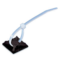 HellermannTyton（ヘラマンタイトン） ケーブルタイ 屋内用 マウントベース 粘着付 標準 黒 MB3A-B 1パック（100個入）