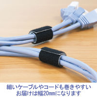 クラレファスニング　超薄型マジックバンド　黒　幅20mm×長さ3m　CP-58