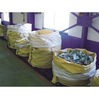 【フレコン】 エイ・エム・ジェイ 上グレードタイプ 丸型コンテナバック排出口無 AS-002A 1枚