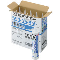 セメダイン シリコーンシーラント 8000 ホワイト 330ml SR-210 1箱(10本入)