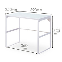 リヒトラブ(LIHIT LAB.) 机上台 幅390mm トールタイプ 白（ホワイト） A7335-0