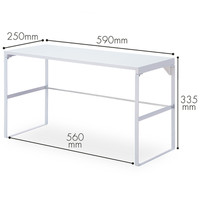 リヒトラブ(LIHIT LAB.) 机上台 幅590mm トールタイプ 白（ホワイト） A7336-0