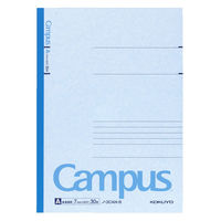 【キャンパスノート】 セミB5　30枚　A罫　青　10冊