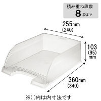 ライツ　レタートレー　ジャンボ　クリア　A4タテ　5233-00-03