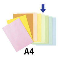 アスクル　カラーペーパー　A4　ライトグリーン　1冊（100枚入）  オリジナル