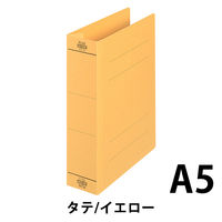 プラス　フラットファイル厚とじ500　A5タテ　イエロー　87567　1袋（10冊入）