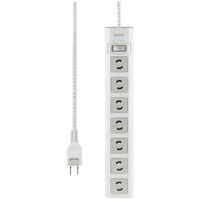 延長コード 電源タップ OAタップ 2P式 10m 7個口 雷ガード マグネット付 トラッキング防止プラグ 朝日電器（ELPA） WBN-S7210AS2