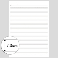 アスクルオリジナルノート　A4　40枚　A罫7mm　50冊  オリジナル