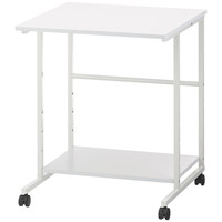 アスプルンド PCデスクラック 幅600×奥行600×高さ700mm ホワイト 1台 パソコンデスク 高さ調節 シンプル