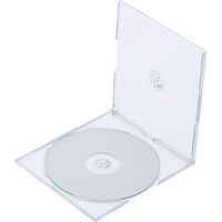 エレコム CD/DVDスリムプラケース クリア CCD-JSCSW10CR 1パック（10枚入）（直送品）